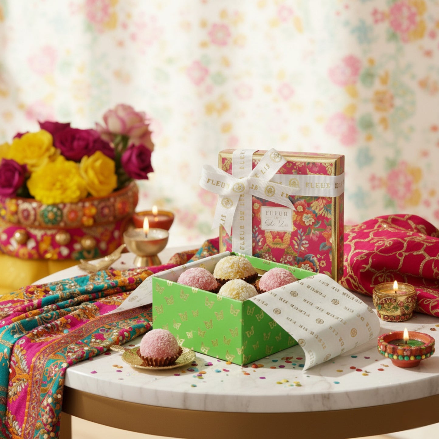 Assorted Mithai Set Fleur de Lis