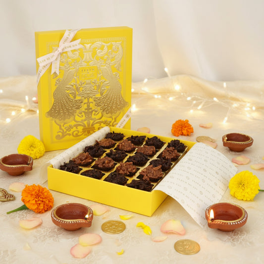 premium yellow mithai box