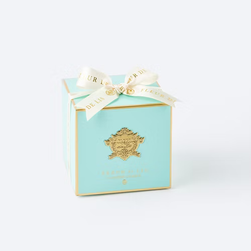 Dome Candle – Tiffany Blue Fleur de Lis