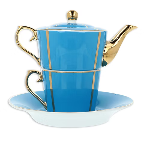 Sapphire Blue Fleur de Lis