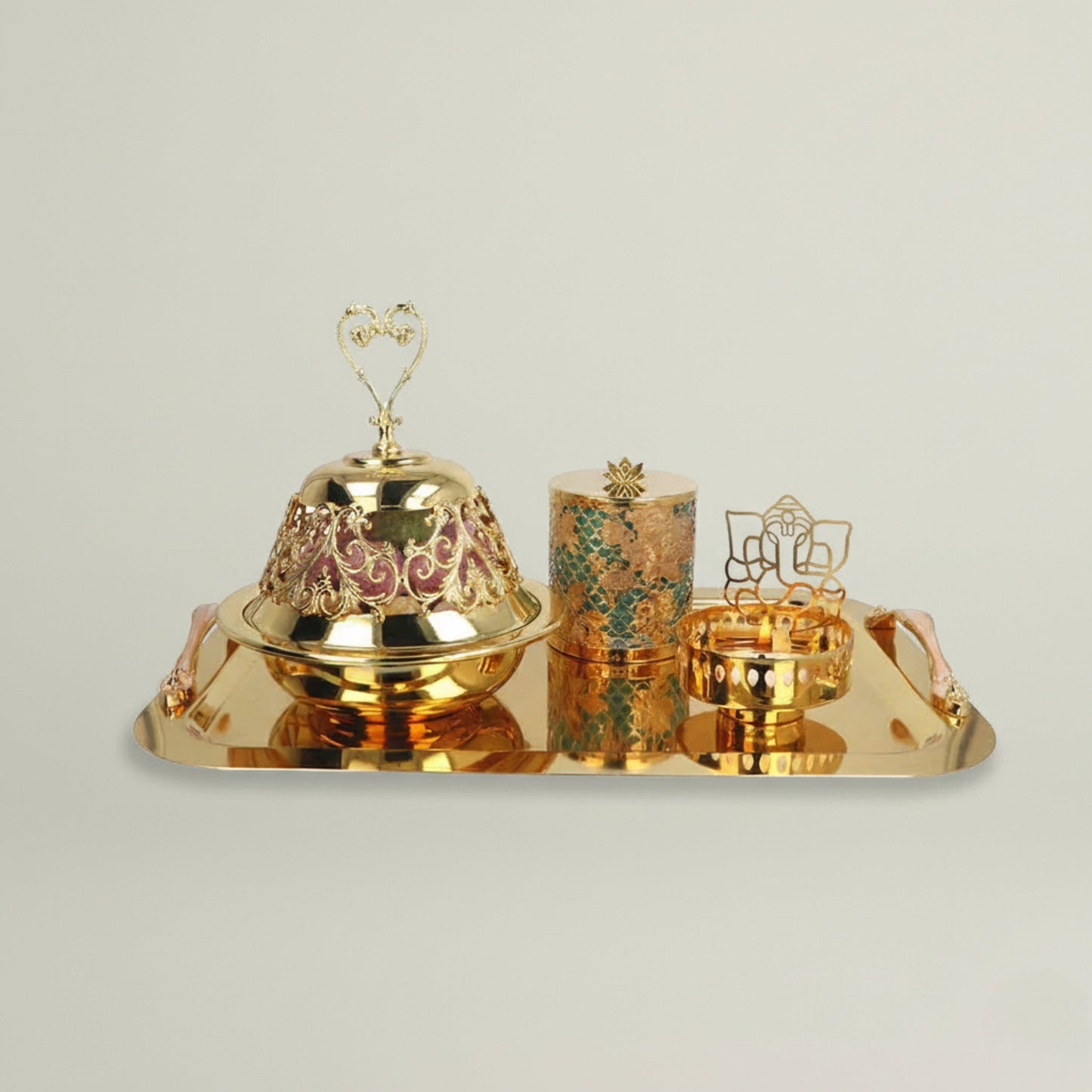 Allure Tray Hamper Fleur de Lis