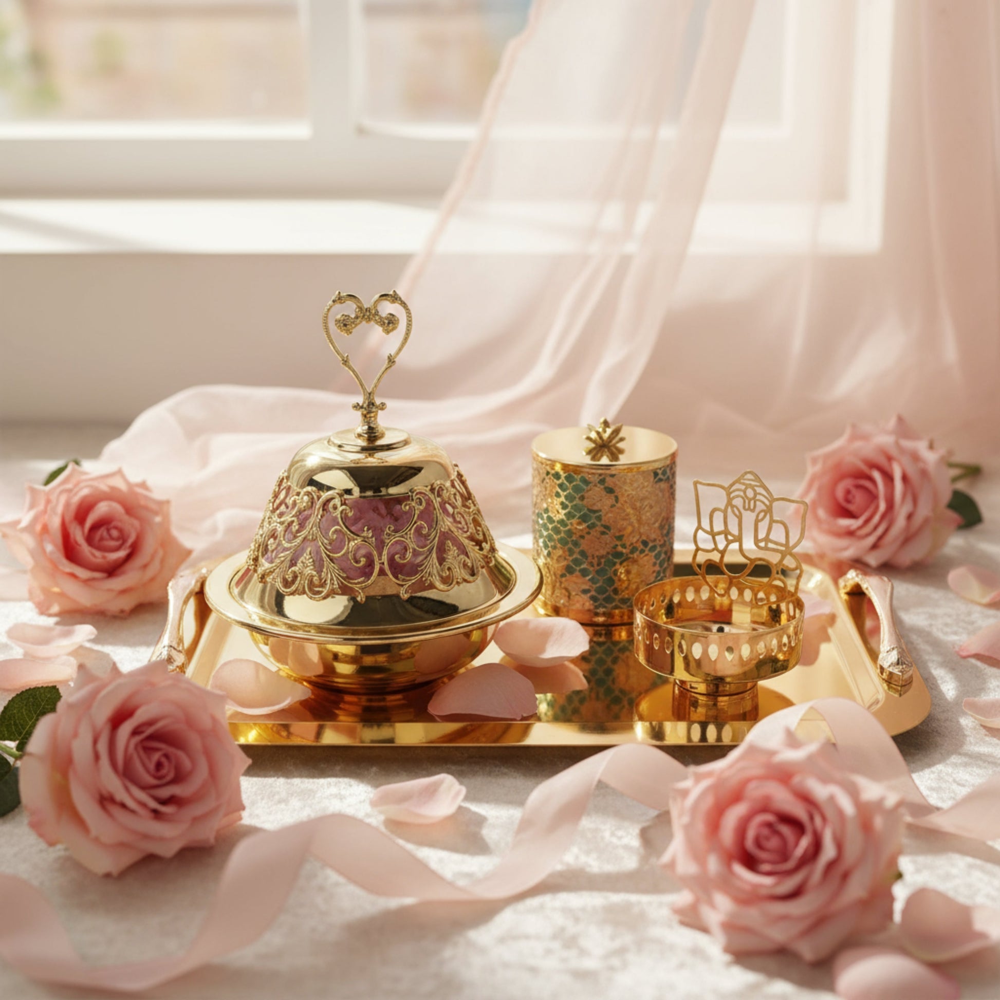 Allure Tray Hamper Fleur de Lis