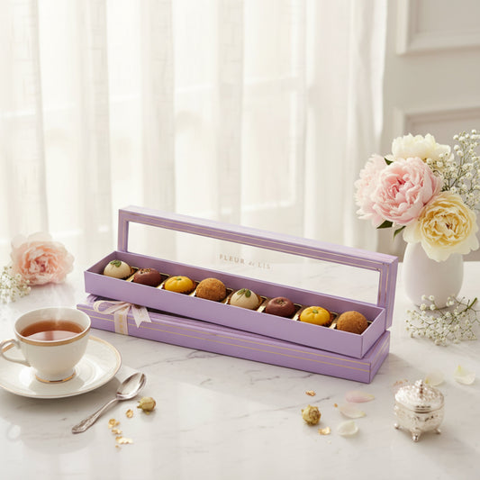 Delight Box – 8 Assorted Traditional Mithai Fleur de Lis