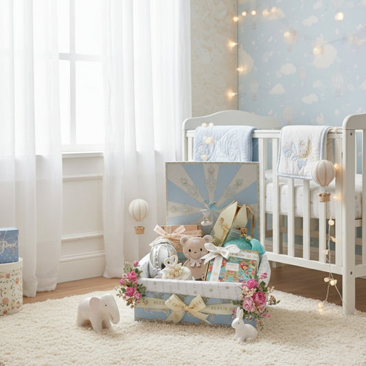 Bambino Blue Gift Hamper Fleur de Lis