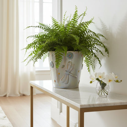 Dragonfly Planter – Large Fleur de Lis