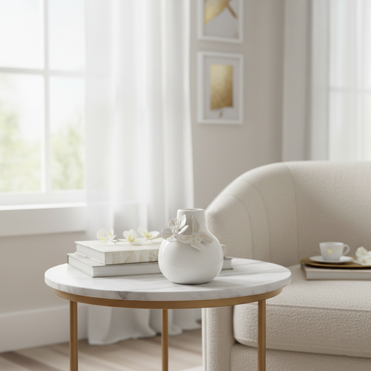 Blanc Butterfly Fleur de Lis