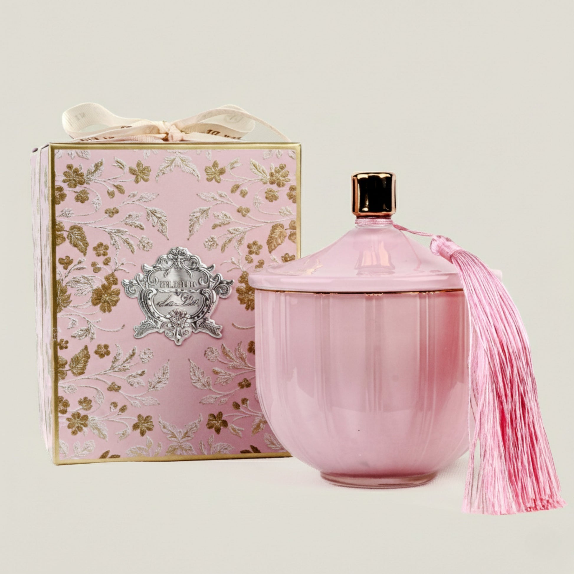 Blush Courbe Candle Fleur de Lis