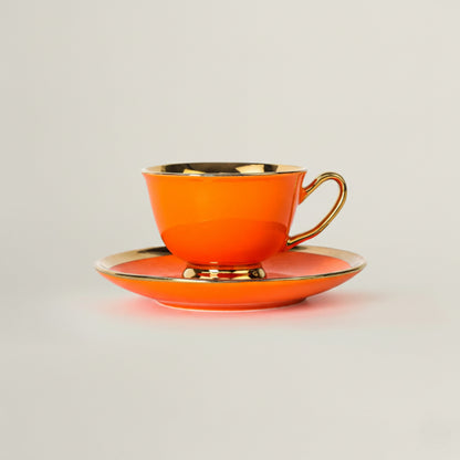 6-Pcs Coffee Cup & Saucer Set Fleur de Lis