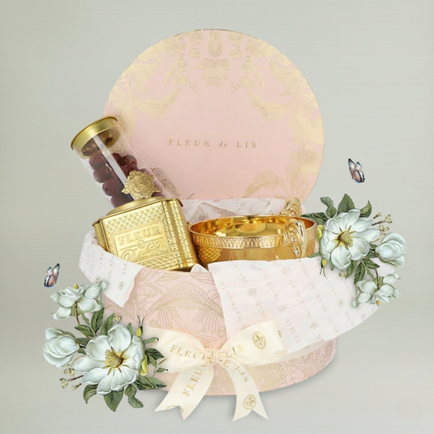 Coral Divine Gift Hamper Fleur de Lis