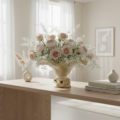 Decorative Flower Vase Fleur de Lis