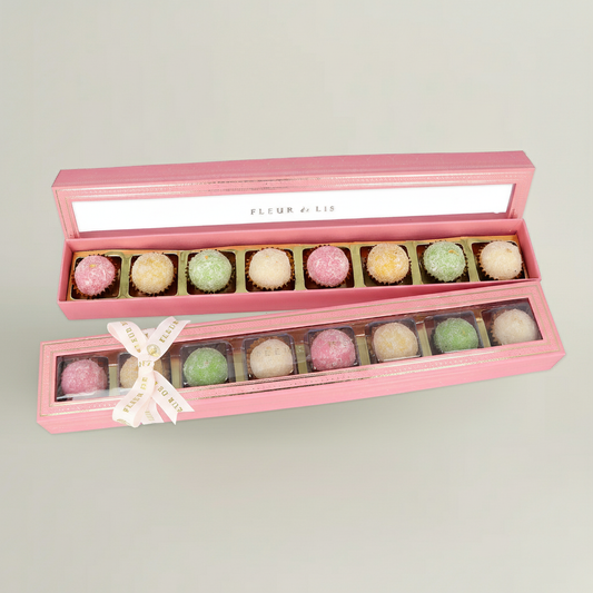 Delight Box – 8 Assorted Coconut Mithai Fleur de Lis