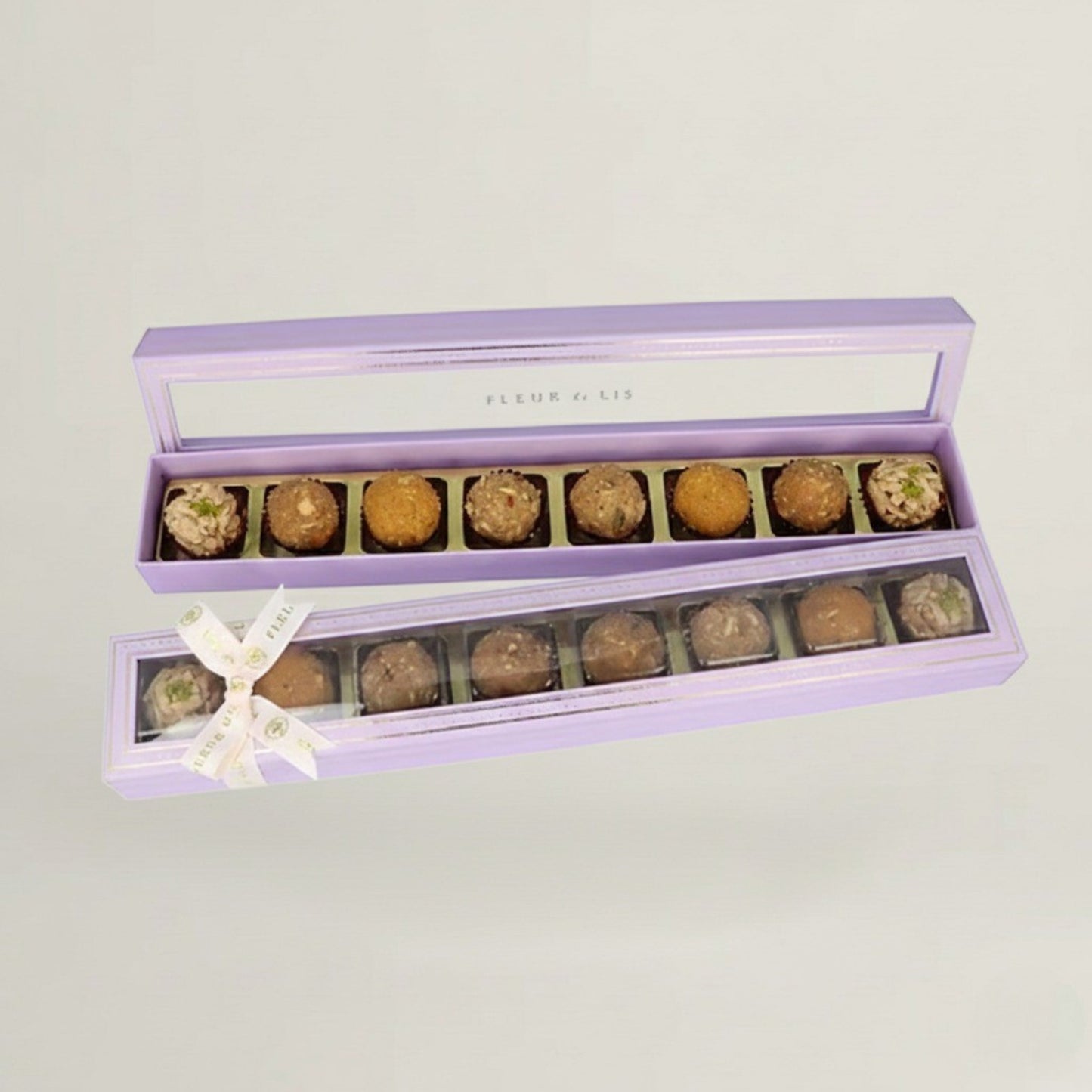 Delight Box – 8 Assorted Wholesome Ladoos Fleur de Lis