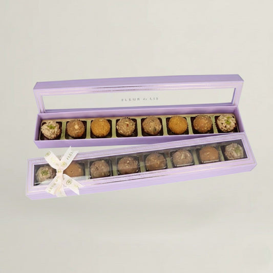 Delight Box – 8 Assorted Wholesome Ladoos Fleur de Lis