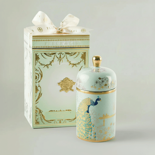 Divine Ceramic Candle – Peacock