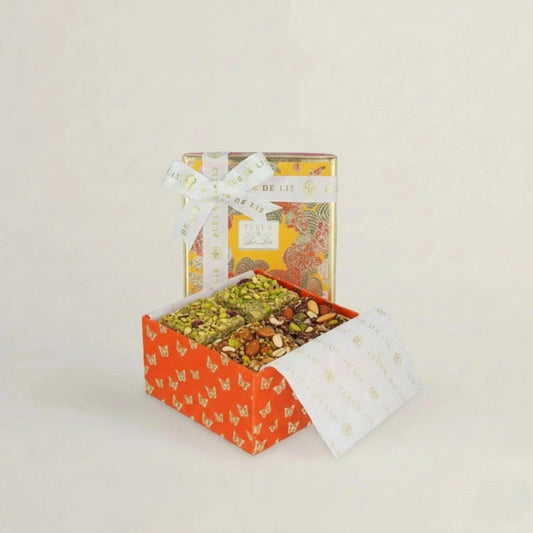 Dry Fruit Barfi Assortment (4 pcs) Fleur de Lis