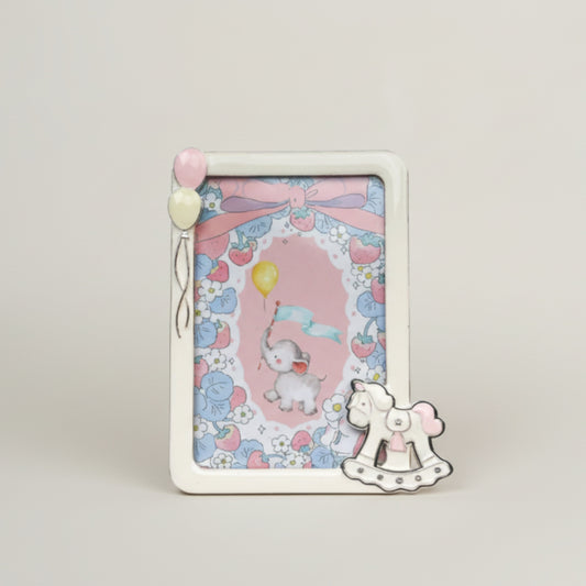 Elephant Baby Photo Frame – 3D Rocking Horse Fleur de Lis