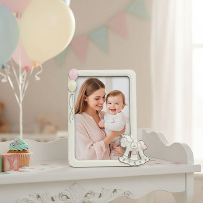 Elephant Baby Photo Frame – 3D Rocking Horse Fleur de Lis