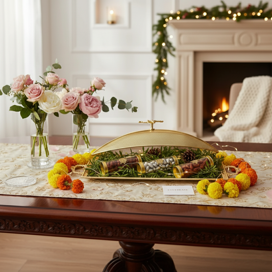 Elite Tray Hamper Fleur de Lis