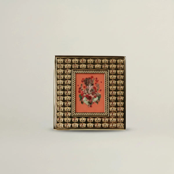 Ganesha Lotus Frame Fleur de Lis