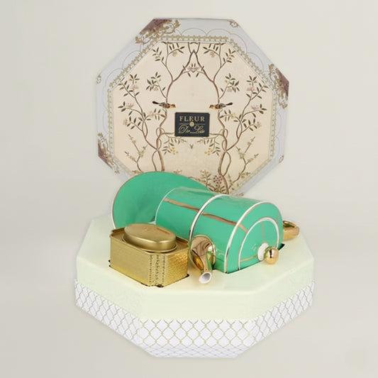 Green Emerald Fleur de Lis