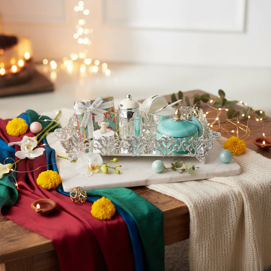 Joy Tray Hamper Fleur de Lis