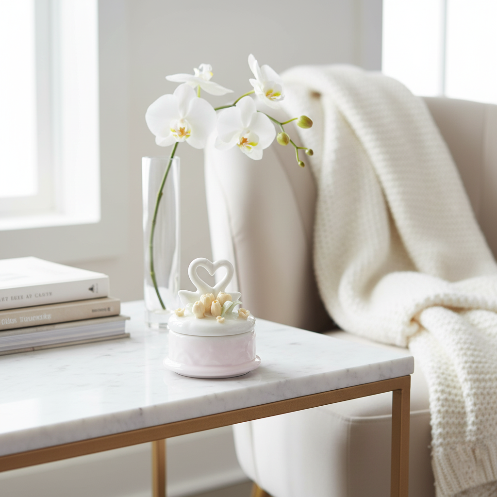 Love Birds Fleur de Lis