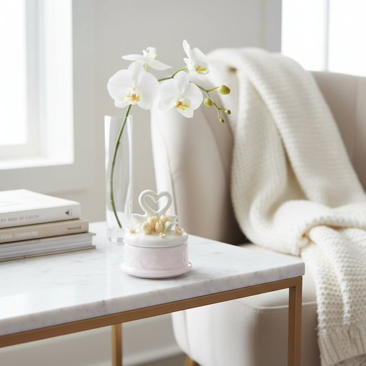 Love Birds Fleur de Lis