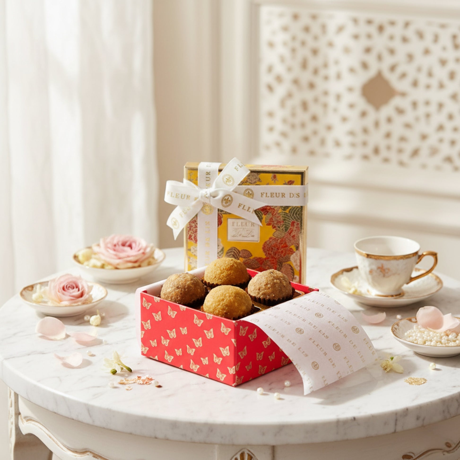 Assorted Mithai Gift Box (4 pcs) Fleur de Lis