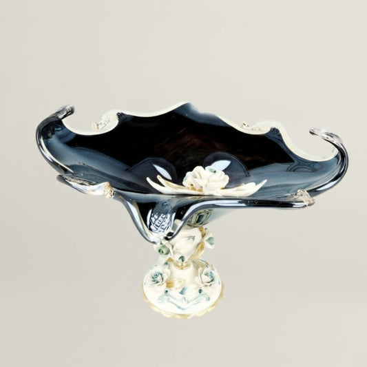 Midnight Swirl Fleur de Lis