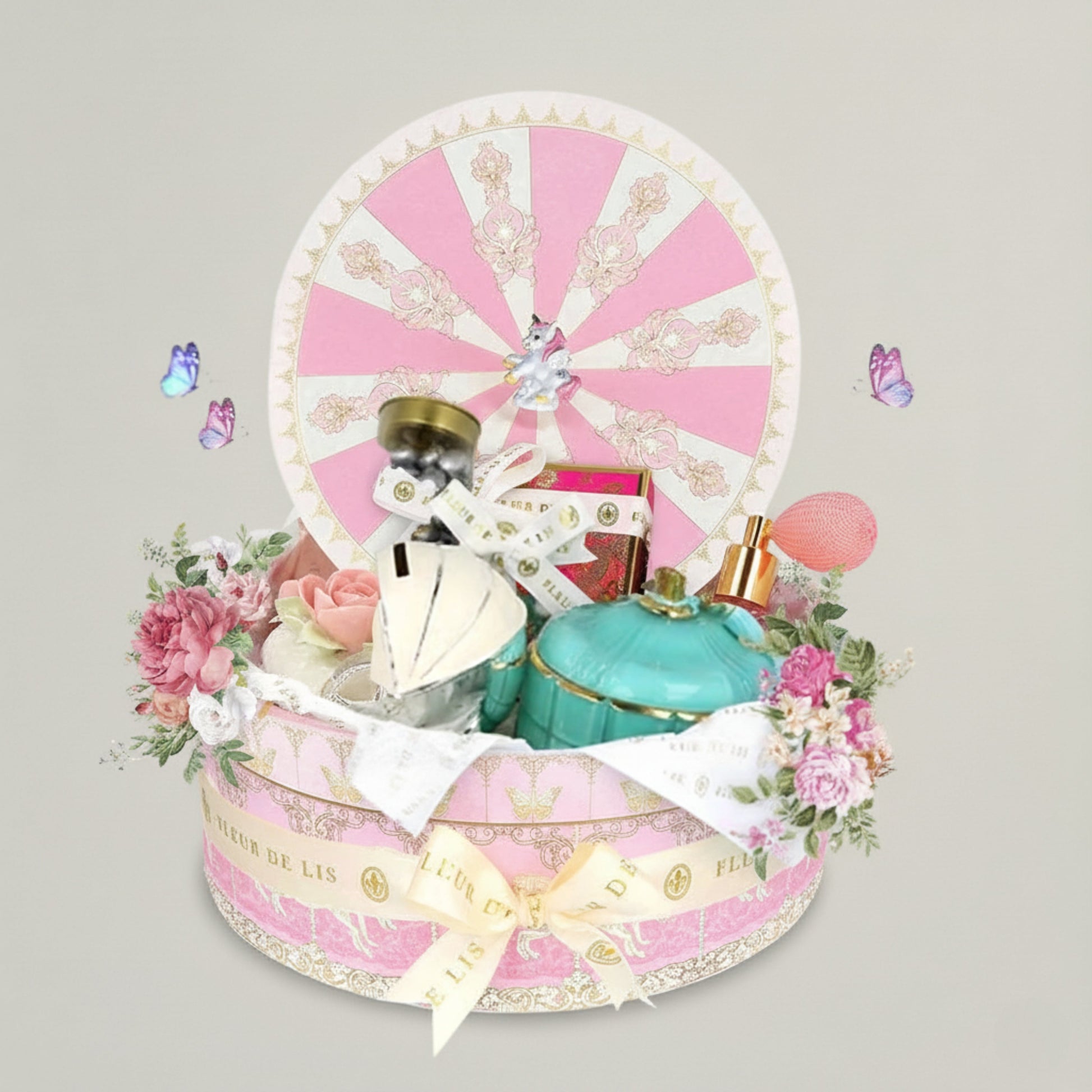 Pink Blossom Fleur de Lis