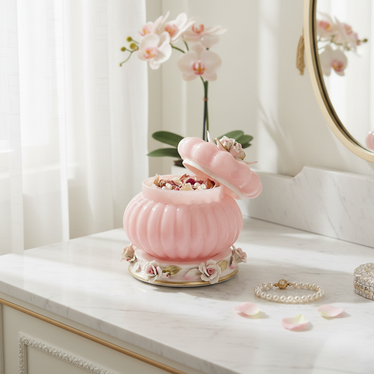 Pink Cresta Fleur de Lis