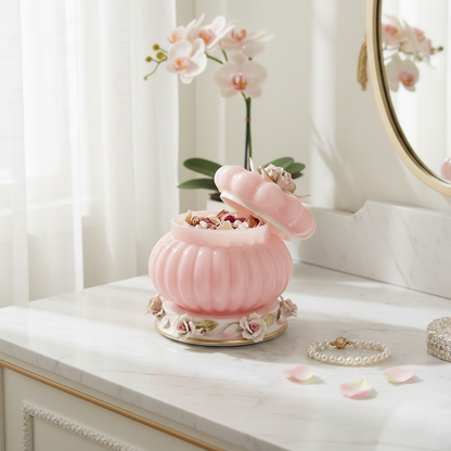 Pink Cresta Fleur de Lis