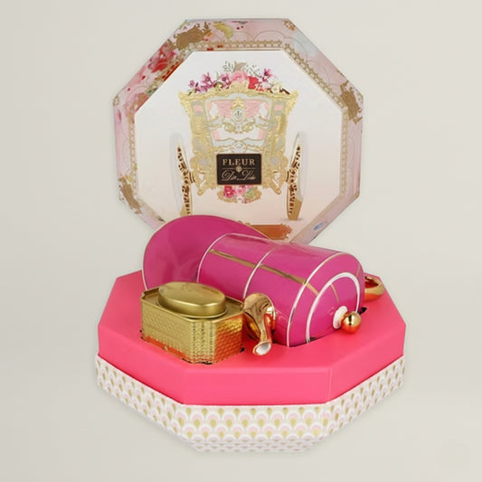 Pink Rose – Tea-for-One Gift Set Fleur de Lis