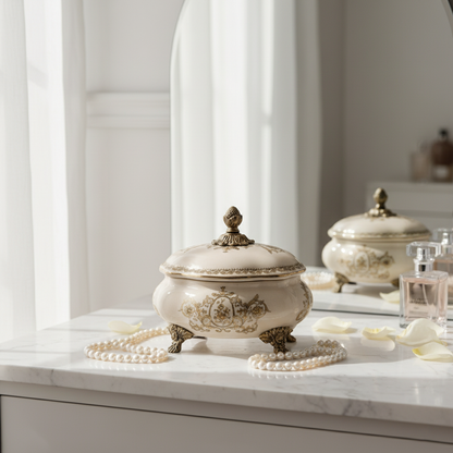 Rococo Bloom Box Fleur de Lis