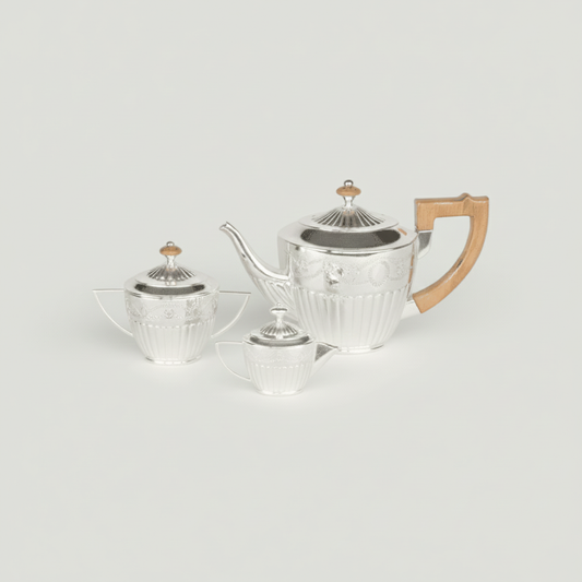 Regal Heritage Silver Tea Set (3-Piece)