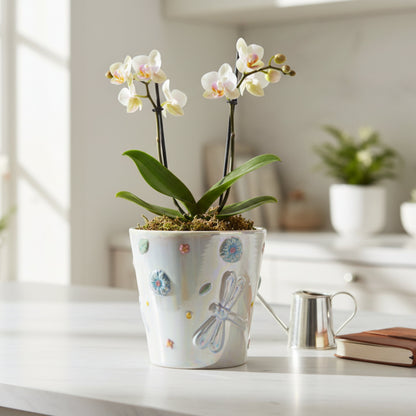 Dragonfly Planter – Small Fleur de Lis