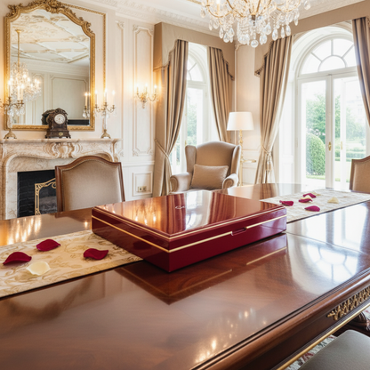 Sottile Cutlery Set in Wooden Box (42 Pcs) Fleur de Lis