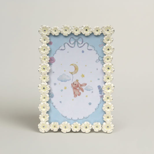 Starlit Bunny Frame Fleur de Lis