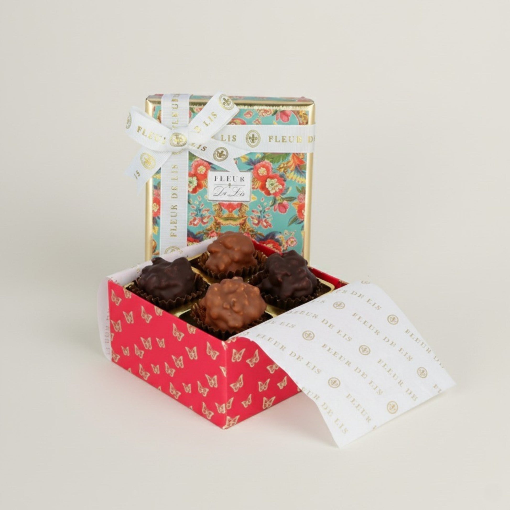 Surprise Box – 4 Assorted Chocolates (Caramel Popcorn Edition) Fleur de Lis