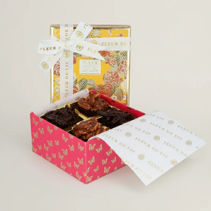 Surprise Box – 4 Assorted Roché Chocolates (Milk & Dark) Fleur de Lis