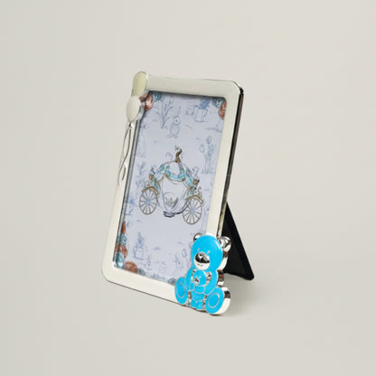 Teddy Bear & Balloons Baby Photo Frame Fleur de Lis
