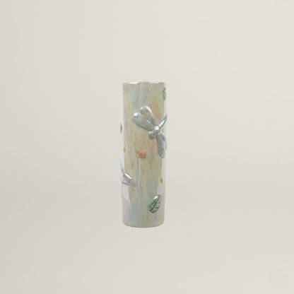 Dragonfly Meadow Ceramic Planter Fleur de Lis