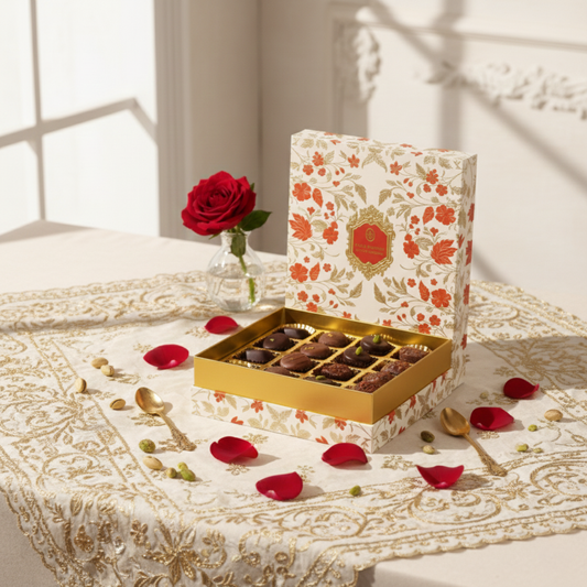 Assorted Chocolate Box – 16 Pcs (Round Ganache)