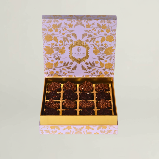 Assorted Chocolate Box – 16 Pcs (Dark & Milk Roche)