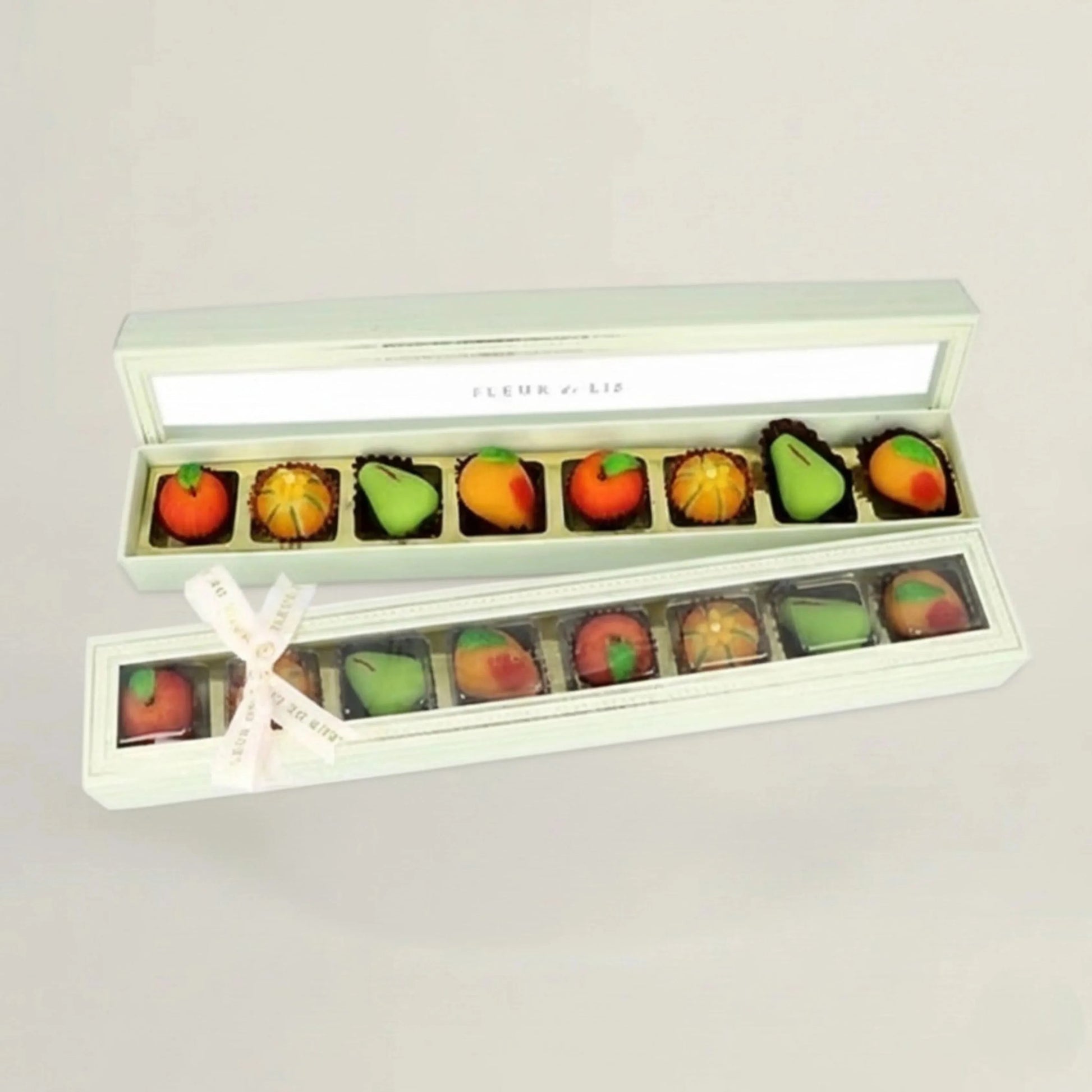 Delight Box – 8 Assorted Fruit-Inspired Mithai Fleur de Lis