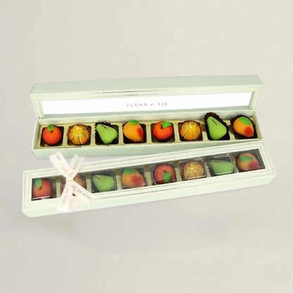 Delight Box – 8 Assorted Fruit-Inspired Mithai Fleur de Lis