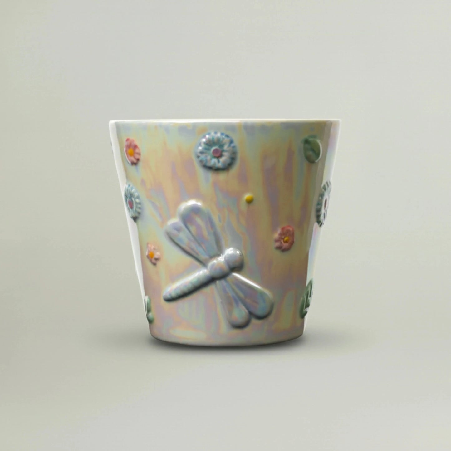 Dragonfly Planter – Large Fleur de Lis