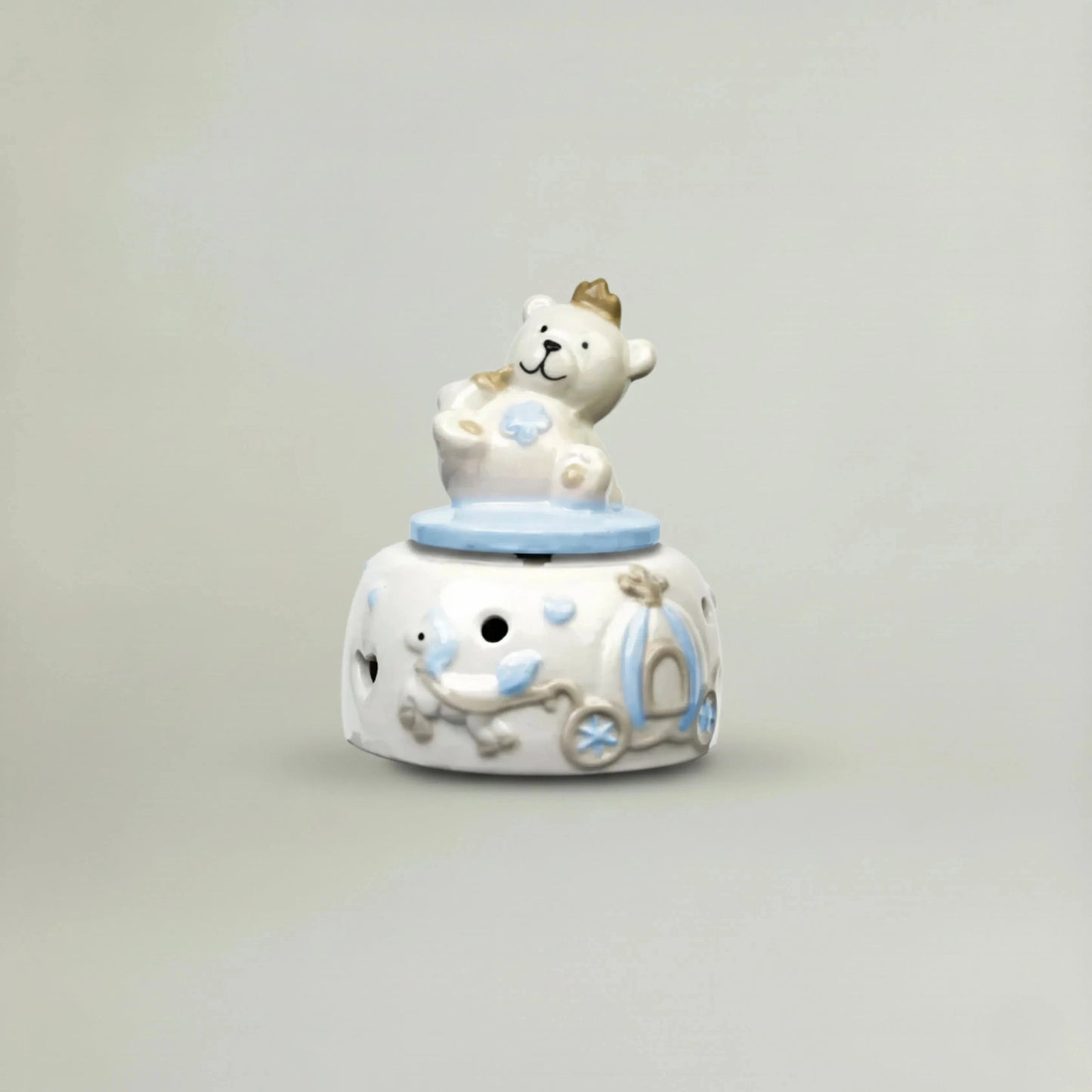 Musical Teddy Fleur de Lis