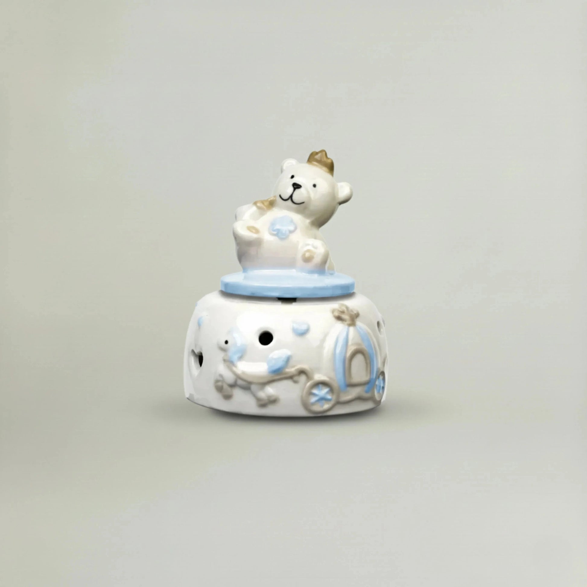 Musical Teddy Fleur de Lis