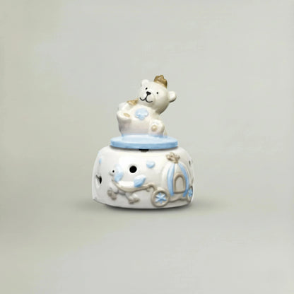 Musical Teddy Fleur de Lis